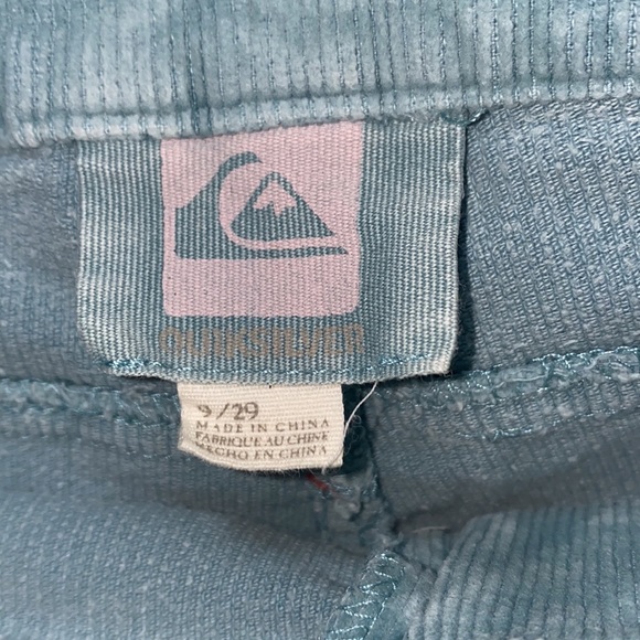 Corduroy turquoise shorts - Picture 3 of 4